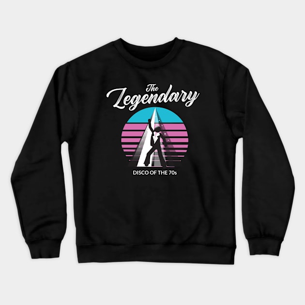 The Legendary Disco Of The 70s Crewneck Sweatshirt by Calmavibes